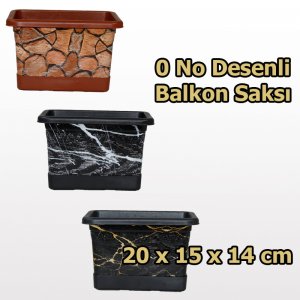 0 NO DESENLİ BALKON SAKSI